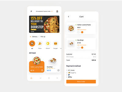 Food Delivery App Concept app app design delivery app delivery service design eating food app food delivery application food delivery service food design food order foodie mobile mobile food app mobile ui restaurant app ui uidesign ux