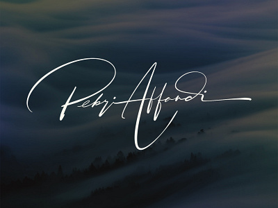 Pebri Affandi branding calligraphy design graphic design handwritten logo signature typography