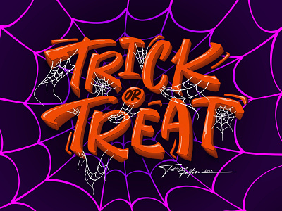 Trick or Treat design graphic design halloween hand lettering illustration lettering lettering design trick or treat typography