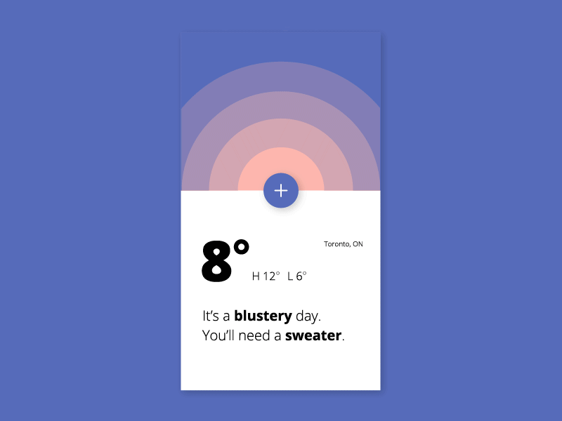 Blustery weather app weather