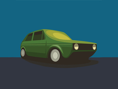 Old car car road vector