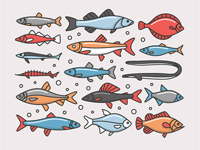 Fishes fish ocean sea