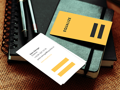 Equalize business card business card krig