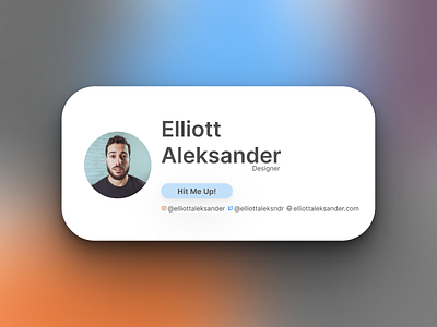 Contact Card branding design graphic design illustration ui ux