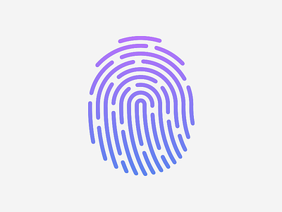 Fingerprint Icon fingerprint gradient icon touch id