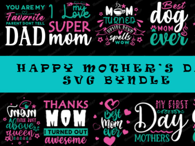 Happy mother day SVG Bundle