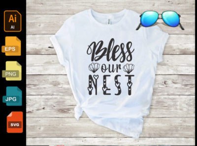 Bless Our Nest SVG Design design flower shirt t shirt