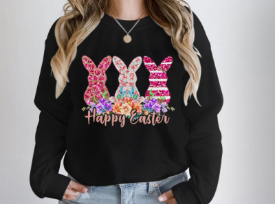 Happy Easter T-shirt design easter easter sublimation graphic design happy easter logo mom shirt t shirt