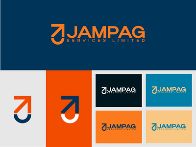 JAMPAG SERVICES LIMITED - LOGO DESIGN branding design freelancer graphic design logistics logo transportation typography vector visual identity