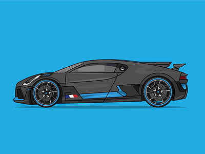 Bugatti Divo illustration