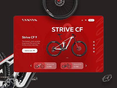 Canyon store bikestore store ui webdesign webshop