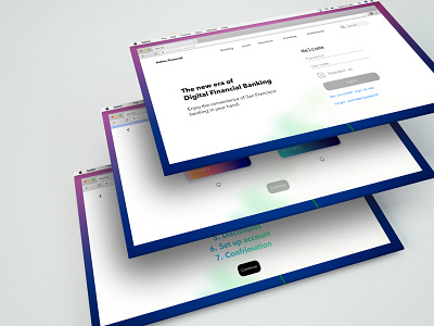 Desktop UI Design - Helios Bank Account Sign Up design typography ui user interface ux visual design