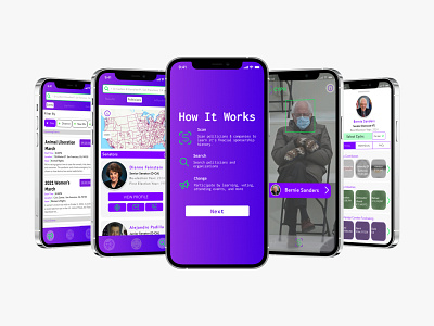 Mobile UI Design - Political Contribution App Product Design