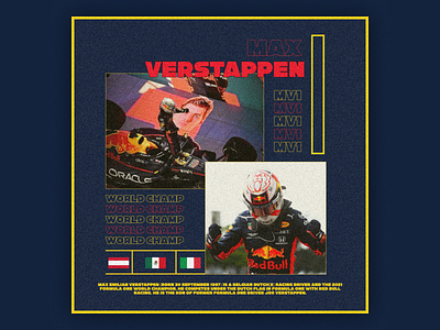 F1 Concepts - Max Verstappen branding design figma graphic design illustration