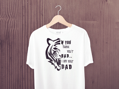 Tiger head trendy t shirt design