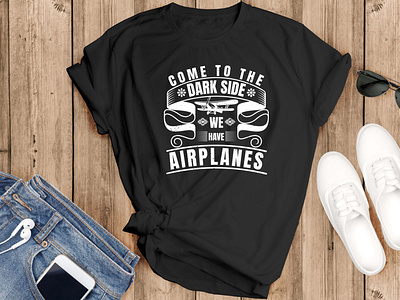 airplane t shirt design