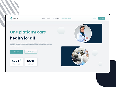 Mobicare - Medical Platform website design developer graphic design interactive logo medical ui user experince user interface ux