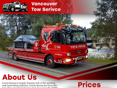 Tow Truck Company flyer