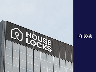 House Locks company logo design branding company logo easy logo fiverr graphic design house logo media minimalistic logo mockup social media