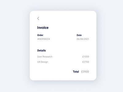 Daily UI 046 - Invoice