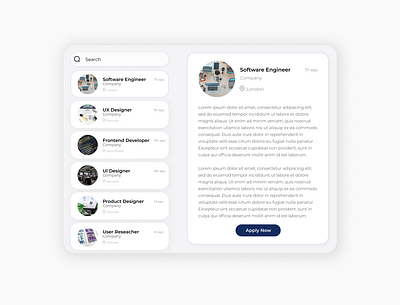 Daily UI 050 - Job listing daily ui dailyui dailyui050 job listing ui ui design