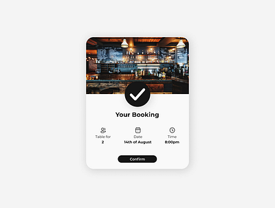 Daily UI 054 - Confirm Reservation booking confirm reservation daily ui dailyui dailyui054 reservation ui ui design