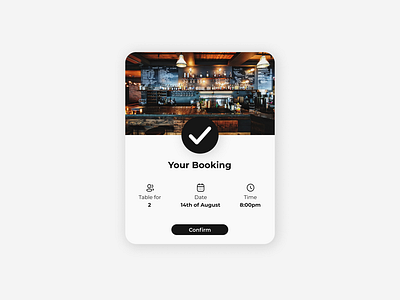 Daily UI 054 - Confirm Reservation