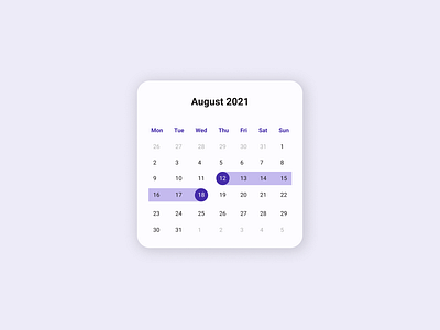 DailyUI 080 - Date Picker calendar daily ui dailyui dailyui080 date picker ui design