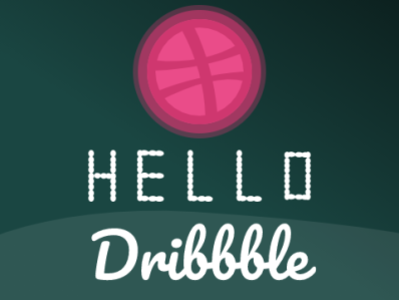 Hello Dribbble! design graphic design vector