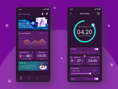 Lets Sleep Mobile Design App