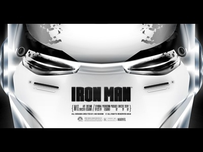Iron Man - Work in Progress 3 comic comics custom evil face iron iron man ironman man marvel metal movie movies poster robot robotic white