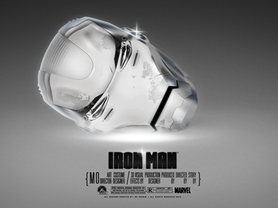 Iron Man - White Head comics ironman marvel robot robotic wallpapers