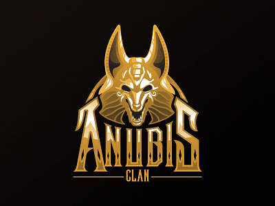 Anubis Logo ancient anubis buy egypt esport gold gothic head logo mask myth mythology sale wolf