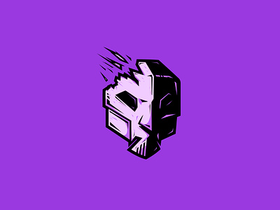 Dark Phantom - Villain Logo Series evil logo mask phantom purple villain