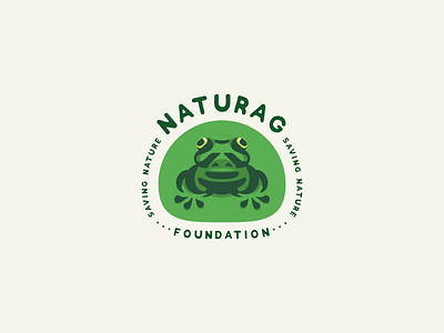 Naturag Logo Design earthy environment frog green logo nature saving species wild life
