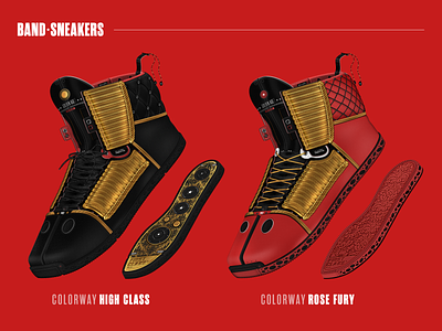 Band Sneakers - Footwear Design band concept designer footwear kicks luxury shoes sole