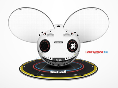 Deadmau5 2012 Head - Light Invador