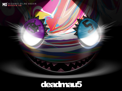 Deadmau5 Mad Colors - Remake colors dark darkness deadmau5 design desktop fanart glow head iphone mad mau5 remake wallpaper