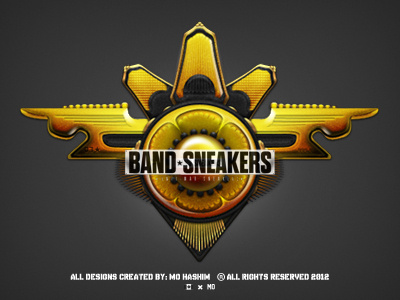 Yellow Badge Design - *Band Sneakers*