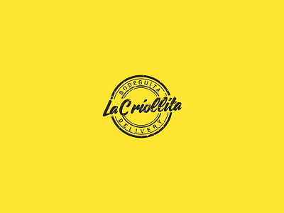 Logo La Criollita Delivery bodeguita branding delivery design illustration la criollita minimal typography vintage vintage design vintage logo