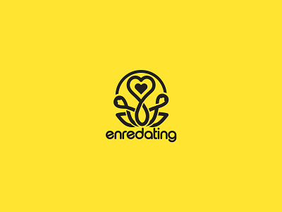 Logo Enredating app enredating logo logo app logos logotype love lovely plant relationship relationships