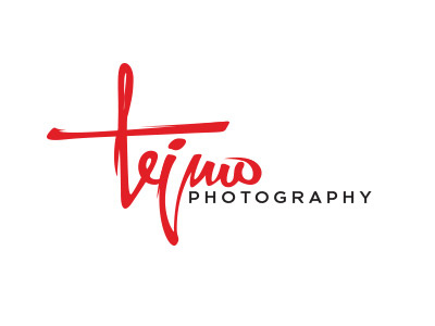 Tejmo brand handwriting logo photography script