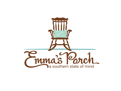 Emmas Porch Logo hand lettering handwriting lettering logo