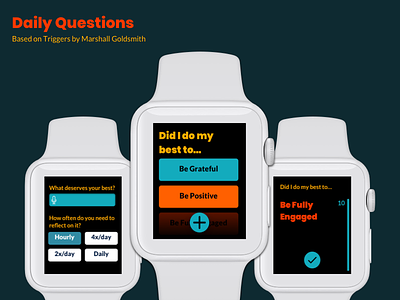 Daily Questions apple watch design habit ui