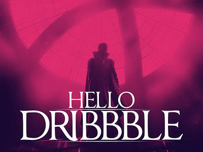 1st shot dr.strange dribbble hello