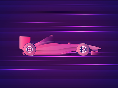 F1 Car 4 car color colorful illustration lighting speed stroke