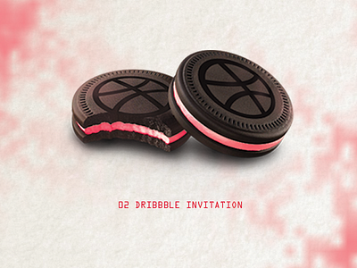 Dribbble Invites 2 invitation biscuit bite dribbble illustraton invites texture
