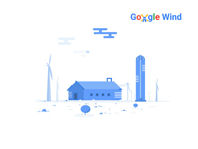 Google Wind app branding clean googlewind graphic icon illustration theme web