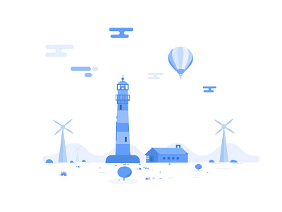 Google - Wind - Illustration app branding clean google graphic icon illustration web wind
