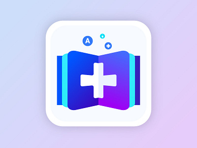 Medical Dictonary App app colors dictionary gradient icon illustration medical word
